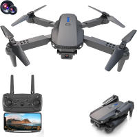 Dron Plegable con Cámara 4K y 1080P HD, FPV en Tiempo Real por WiFi, Ángulo Ajustable 90°, Altitude Hold, 2 Velocidades para Principiantes y Expertos, Mando a Distancia, Batería Recargable, Cable USB y Tarjeta Micro SD Incluida - details 1