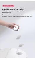 Espejo De Maquillaje Portátil De Acero Inoxidable Ultra Delgado Y Plegable Antirompible Para Viajes Y Camping Espejo De Mano Compacto - details 2