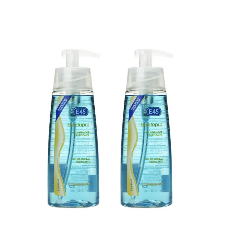Lutsine e45 bactopur gel limpiador purificante 2x200 ml - 1