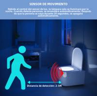 Luz De Noche Inteligente Con Sensor PIR Para Inodoro Luz De Baño Impermeable Para Asiento De Inodoro Iluminación LED Luminaria Lampara WC - details 8