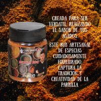 Mezcla de Especias para Barbacoa, 100g, Tarro, Artesanal, Pimentón Dulce y Especias, Sin Alérgenos CON SABOR A HUMO FUEGO Y HUMO - details 1