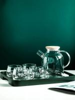 Tetera De Vidrio Borosilicogeo De 1.8L Transparente Resistente Al Calor Gran Taza Clara Para Té Flor Puer Kettle Set Herramienta Para Oficina Y Hogar - details 17