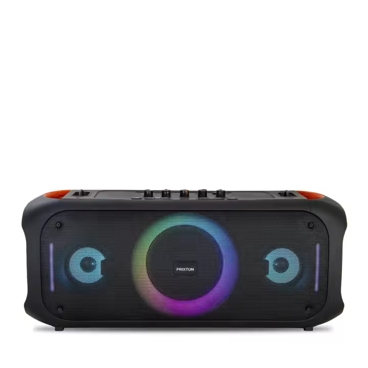 PRIXTON Altavoz Karaoke Portátil Jaia Max - Bluetooth - Potencia 75 W - Efectos ECHO, BASS y TREBE - Función Voice Cut - Micrófono Incluido - Negro - 1