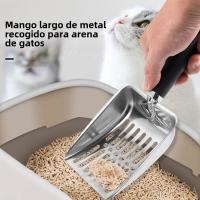 Herramienta De Limpieza Para Gatos Y Perros Cuchara De Aseo De Arena Para Mascotas Longitud De Mango Ajustable Material Metálico - details 6