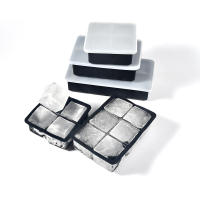 Molde De Hielo De Silicona Con Tapa 4/6/8 Cuadrículas Para Hacer Hielo En Casa Hielo De Fruta Eco-amigable Y Stockado - details 2