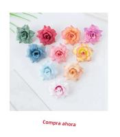 Rosa De Seda Artificial 10CM Para Boda Navidad Regalo DIY Decoración De Hogar Arcos De Jardín Corona De Flores Regalo Caliente - details 3