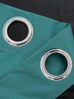 1pc Cortinas De Blackout Total 100% Con Grommets Para Sala De Estar Y Dormitorio Material De Poliéster Resistente Al Químico - details 13