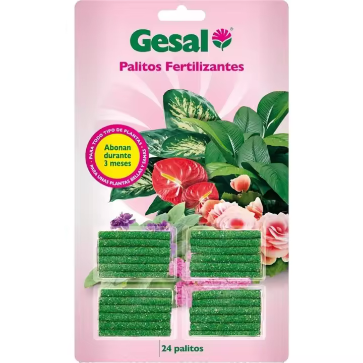 Gesal - Palitos Fertilizante - para flores - 24 unidades - 1