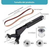 Banda Sándwich De Torno Para Amoladora De Ángulo Modificada Máquina De Amolado Para Modelos 100 115 125 Ideal Para Madera/Metales Pintura Y Laminado - details 3