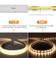 Tira De LED COB Super Brillante Con Sensor De Movimiento PIR 320leds/m Impermeable Para Decoración De Cocina, Escaleras, Armario - details 2