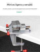 Mini Pinza De Trabajo Multi-Funcional 3.5'' De Aluminio Herramienta De Prensa Para Hobby Y Joyería Clip a La Mesa - details 13