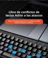 Teclado Mecánico De Juego USB MUCAI MK61 61 Teclas Cable Desmontable RGB Retroiluminado Intercambiable Rojo Axis Hot Swap - details 7