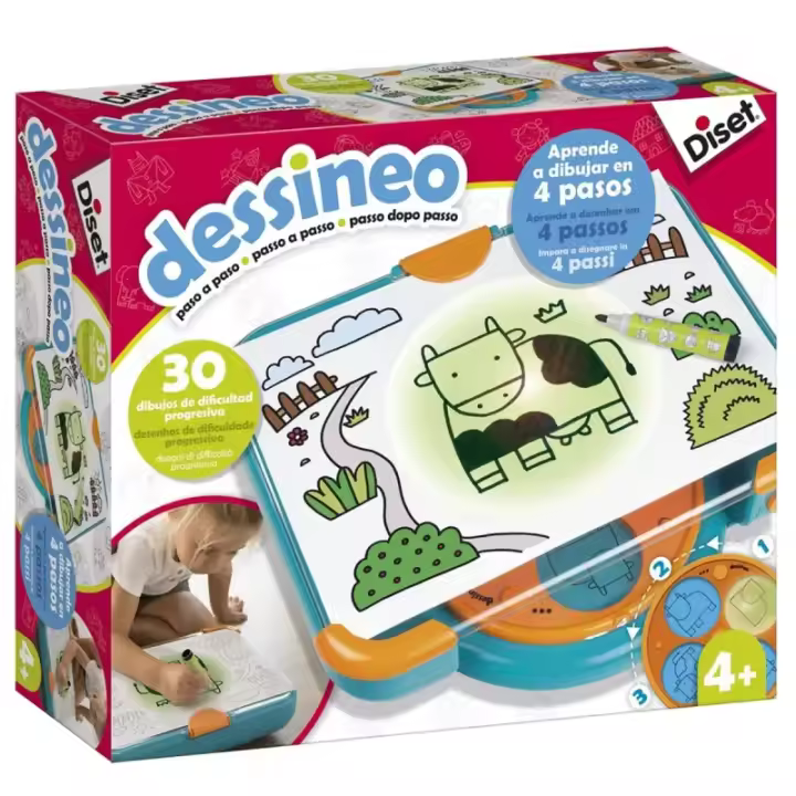 Juego Dessineo Aprende a Dibujar Paso a Paso - Jumbo Diset - 1