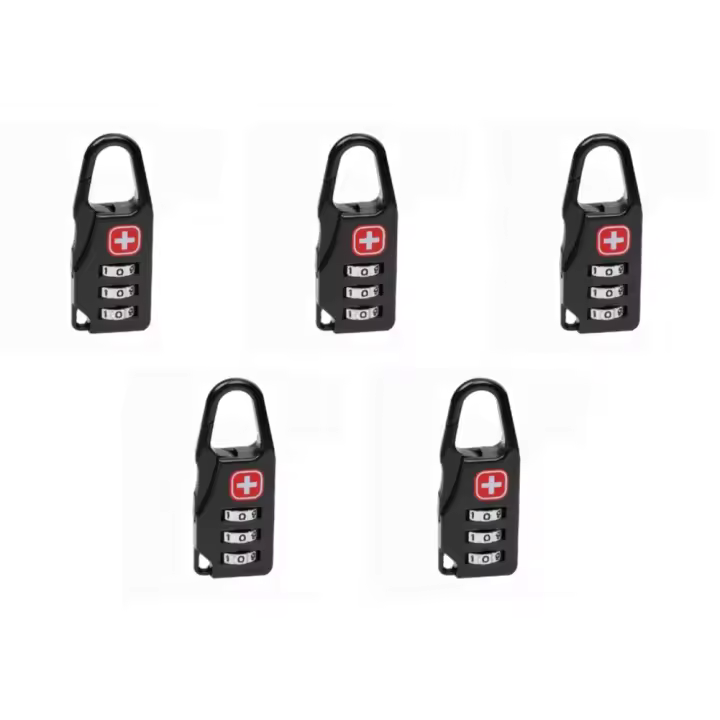 Cerradura De Seguridad Mini Aleación Para Equipaje Viaje Exterior Cerradura De Combustión Para Manillar De Bolsos Y Mochilas Anti-Robo Con Código De Combustión - 1