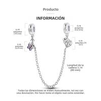 Encanto De Mariposa Plateado En Plata Con Circonia Bola Redonda Colgante Para Pulsera O Collar DIY Joyería De Moda Irregular - details 172