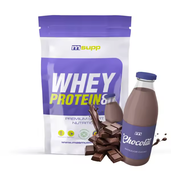 Whey Protein80 - 1Kg MM Supplements Proteína de Suero de Leche de Máxima Calidad - Recuperación y Mantenimiento Muscular - 1