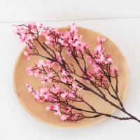 2PCS Flores Artificiales De Algodón De Bebé Larga Para Decoración De Navidad Casa Boda Fiesta Fake Flowers Para Vaso - details 4