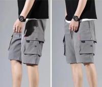 Shorts De Trabajo Para Hombre Con Múltiples Bolsillos Pantalones Cortos Sueltos Y Ligeros Para El Verano Estilo Casual - details 8