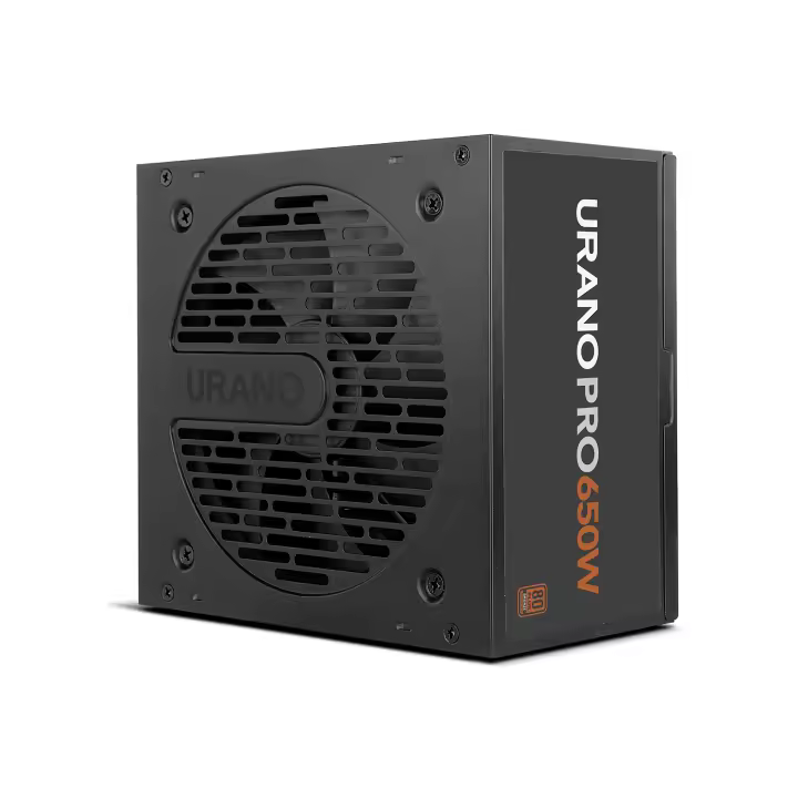 NOX XTREME PRODUCTS URANO Pro 650 W 80 PLUS Bronze – Fuente de Alimentación ATX con Ventilador Silencioso 120 mm PWM, Protección Integral (OVP, UVP, OPP, SCP, OTP), PFC Activo, Cables Planos Largos - 1
