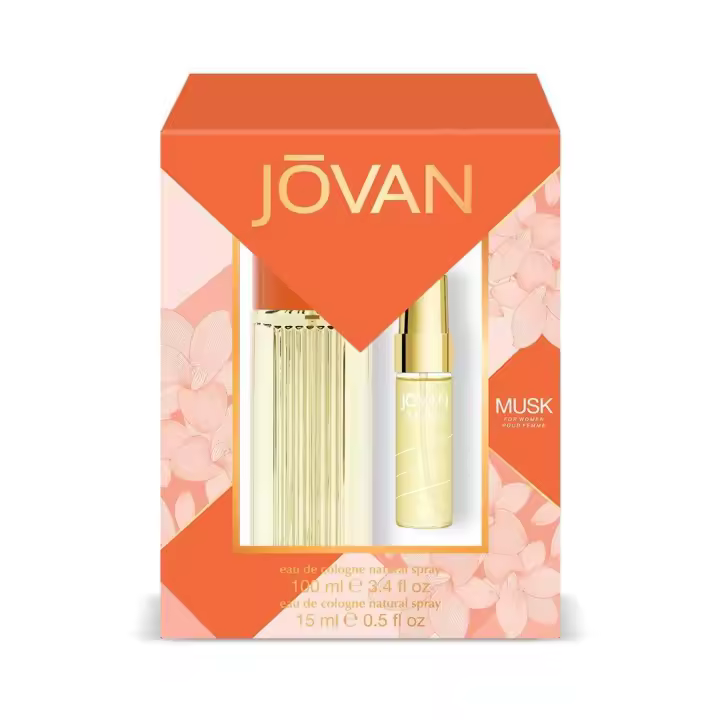 Jovan Musk Pack Mujer: Eau de Cologne Natural Spray 100 ml + 15 ml - 1