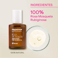 Repavar Aceite Rosa Mosqueta 100% Puro Tratamiento cosmético de cicatrices y estrías y alteraciones de la piel facial y corporal - Incluye Aplicador Roll On y Cuenta Gotas - 15 ml - details 2
