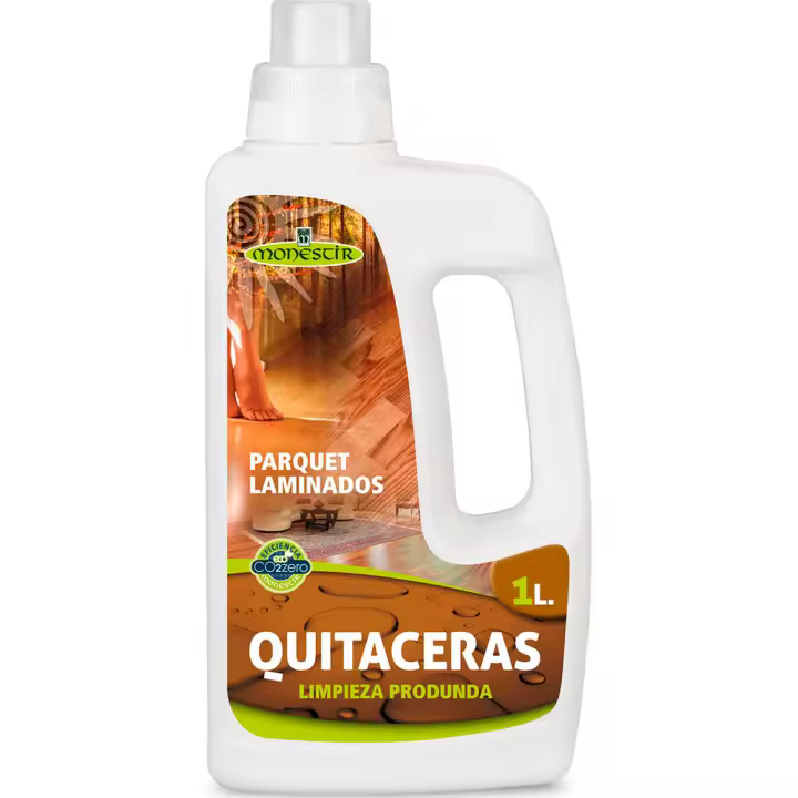 Monestir - Quitaceras. Elimina las ceras y actúa como desengrasante para suelos de madera, parquet y laminados. - 1