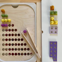 Juego De Tablero Sensorial Montessori Para Niños Madera Colores Aprendizaje Abierto Movimiento Finado Juguetes Educativos - details 8