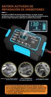 Cargador De Batería Para Coche EAFC Inteligente Rápido 12V 6A Con Pantalla LCD Reparación De Pulso Mantenimiento Automático Para Baterías De Agua Y Ácido Lead-Acid - details 7