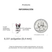 Encantos De Animal Colección Plata Francés Bulldog Gato Mariposa Ladybug Para Pulseras Originales Joyería Hechas a Medida - details 35