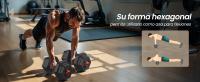 SONGMICS Juego de Mancuernas con Barra de Conexión, Mancuerna Corta, Peso Hexagonal para Entrenamiento, Fitness, Levantamiento en Casa, Gimnasio - details 1