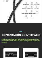 Cable Mini USB NNBILI De 2M/1.5M/1M/0.25M Para Carga Rápida Y Datos Con USB Para MP3 MP4 Player Car DVR GPS Digital Camera HDD - details 2