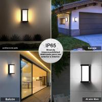 Lámpara De Pared Exterior Aluminio Impermeable Sconce Para Porche Iluminación De Jardín Vestíbulo Interior Decoración De Sala De Estar Fuente De Luz LED - details 0