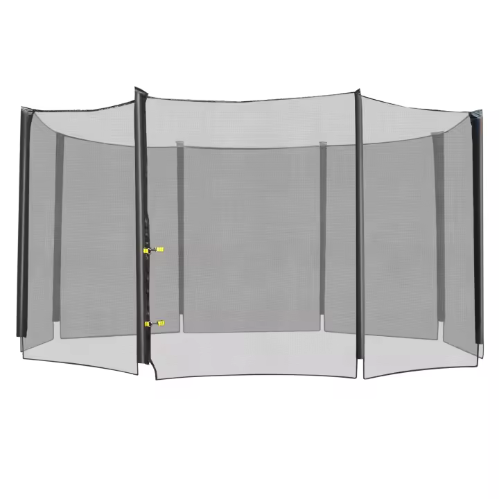 HOMCOM Red de Seguridad Pared Protectora Cama Elastica trampolín Redonda - 1