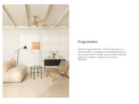 CREATE - Ventilador de techo 40W silencioso motor blanco aspas 100% madera de color blanco, varios tamaños - WIND STYLANCE - details 4