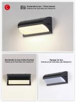 Lámpara De Pared LED Impermeable IP65 Con Sensor De Movimiento PIR Para Exterior Iluminación Decorativa Para Porche Balcón Jardín AC85-265V Moderna - details 16