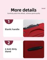 S7 STAR Conjunto Maleta Blanda 3pcs de Viaje, Cabina Equipaje Tela de Color Sólido Mango Ajustable, Set Equipaje 3 Piezas con 4 Ruedas Giratorias 360, Maleta Ligera Gran Capacidad 20+24+28in - details 0