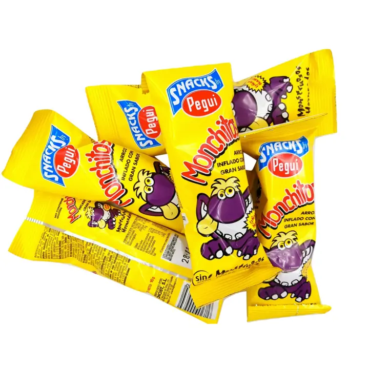 Pegui MONCHITOS - ARROZ INFLADO - SACO de 50 UNIDADES (Bolsa Individual Pequeña) - 1
