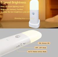 Luz con sensor de movimiento, luz LED recargable con sensor de movimiento con cable USB, luz de pared inalámbrica con encendido/apagado automático - details 2