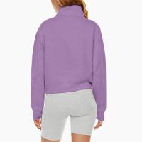 Nueva Sudadera De Mujer Con Capucha Cuello Erguido Otoño Invierno Color Sólido Fleece Manga Larga Bolsillos Cierre Media Pullover Suave - details 78
