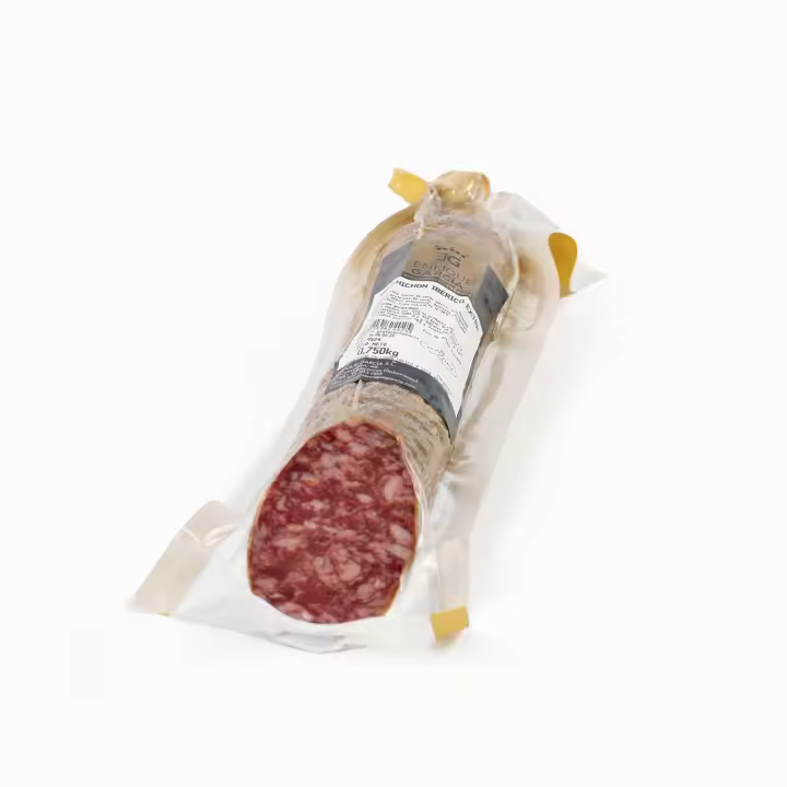 Salchichón Ibérico de Bellota, Pieza Entera Envasada al Vacío, 1,3 kg aprox. – Enrique García - 1