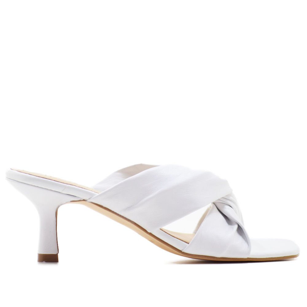 ELODIE SANDALIA KATE EN PIEL MESTIZO BLANCO