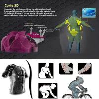 Conjunto De Ropa De Ciclismo Para Hombres INEOS Shorts Y Camiseta Con Almohadilla De GEL Transpirable Conjunto De Uniforme De Ciclismo Para Montaña Velo De Verano Con Cierre Completo Manga Corta - details 5