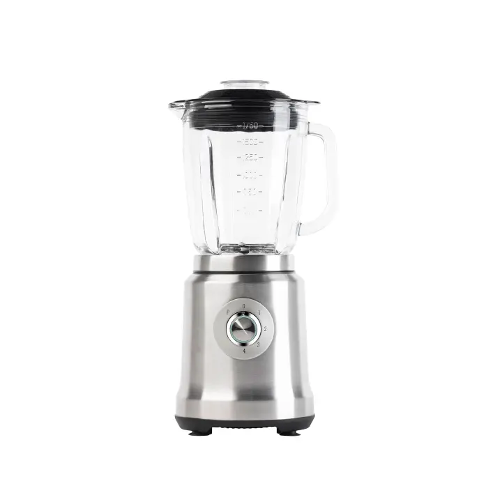Jata Batidora de Vaso 1200 W con 4 Velocidades + Pulse. 6 Cuchillas de acero inox dentadas extralargas 1,75 litros. Pica hielo. Con motor profesional. Cuerpo de acero inoxidable - JEBT1241 - 1