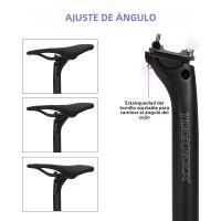 Pomo De Silla De Bicicleta De Carbono Ligero TKP100 Para Bicicleta De Montaña 27.2 30.9 31.6mm Compatible Con XC Mountain Road - details 5