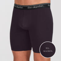 DON ALGODÓN | Pack de 4 Boxers Largos Ciclista Antiroce Para Hombres | 95% Algodón | 4 Boxer: 2 Negros, 1 Gris Oscuro, 1 Gris Claro | Cómodos y Suaves | Máxima Calidad | Cintura Elástica | Máxima Comodidad | Deportivos o Para Uso Diario | 5 Tallas - details 3