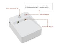 Lámpara De Noche LED Sensor De Doble Inducción PIR Infrarrojo Luz De Pared Magnética Sin Cable Para Armario Escaleras - details 2