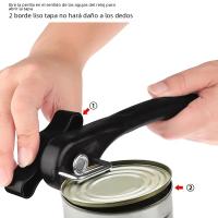 1pc Cuchillo De Lata Individual Manija Abrelatas Manual De Acero Inoxidable Para Cocina Herramienta De Cocina Esencial - details 0