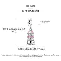 Encantos Originales 925 Platinados Para Mujer Con Zirconia Joyería Moda Para Pulseras Hechas De Cuentas De Moda - details 3