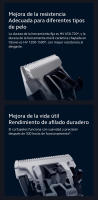 Xiaomi Hair Clipper|5 ajustes de longitud para un corte de precisión + 14 posiciones de longitud del peine-guía Cabezal con cuchilla cerámica chapada en titanio Batería con 180 minutos de duración* - details 4
