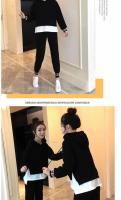 Conjunto De Pantalones Y Suéter Casual Para Mujer Talla Grande Estilo Coreano Moda Primavera Otoño 2026 Dos Piezas - details 4
